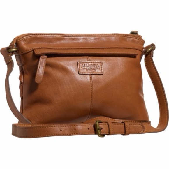 Vilenca Holland Handbags - Vilenca holland Vilenka East-West Woven Crossbody Bag - Leather in cognac